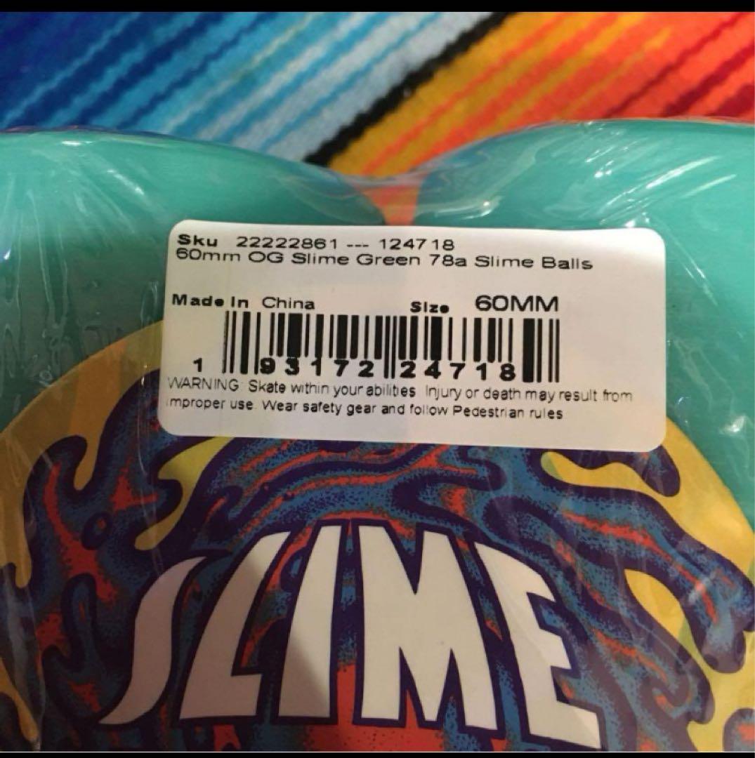 SLIMEBALLS スライムボールスケートウィル60m78 エメラルドグリーン