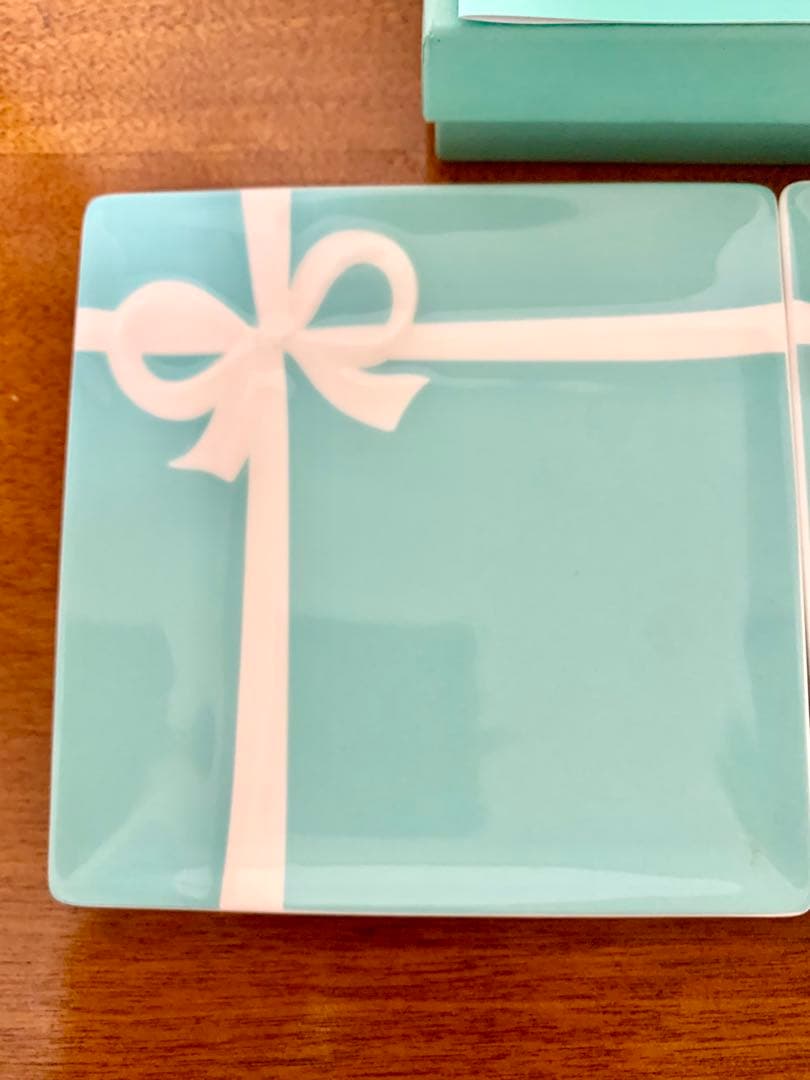 Tiffany & Co. リボンデザイン皿 2枚セット