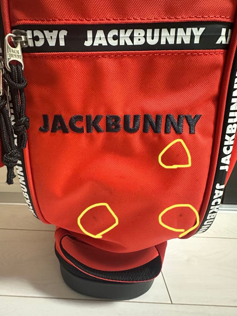 JACK BUNNY レッド キャディバッグ