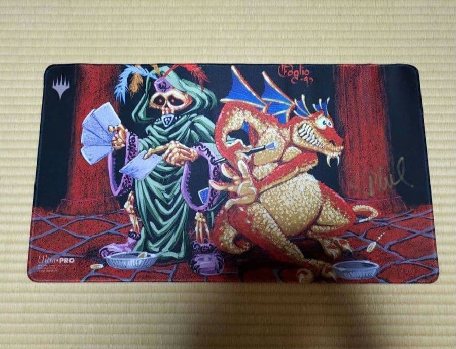 謙虚 MTG プレイマット サイン入り ウルトラプロ