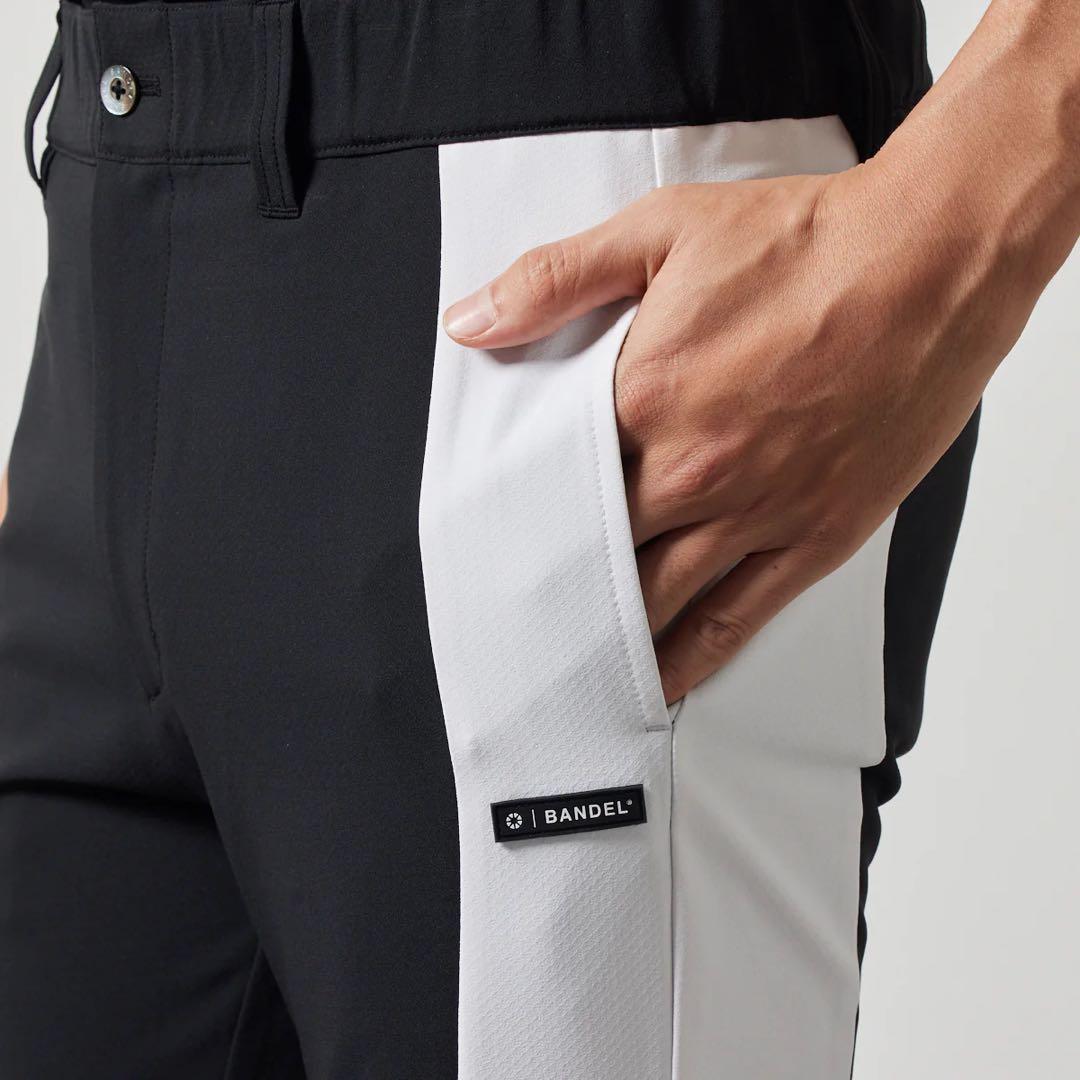 Bandel テーパードパンツ XXL ブラック×ホワイト