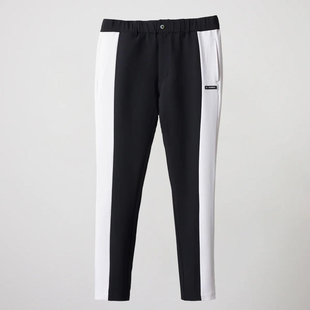 Bandel テーパードパンツ XXL ブラック×ホワイト