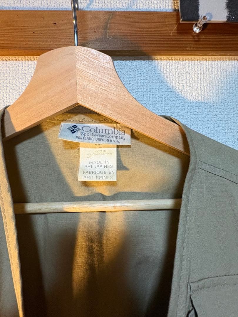 90s Columbia フィッシングベスト ベージュ