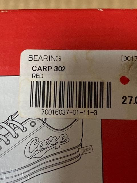 カープ×ニチマン　コラボスニーカー　CARP　302　27.0ｃｍ　レッド