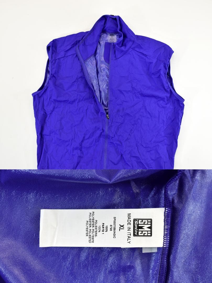 Santini MAGIC パッカブル ベスト size:XL バイオレット
