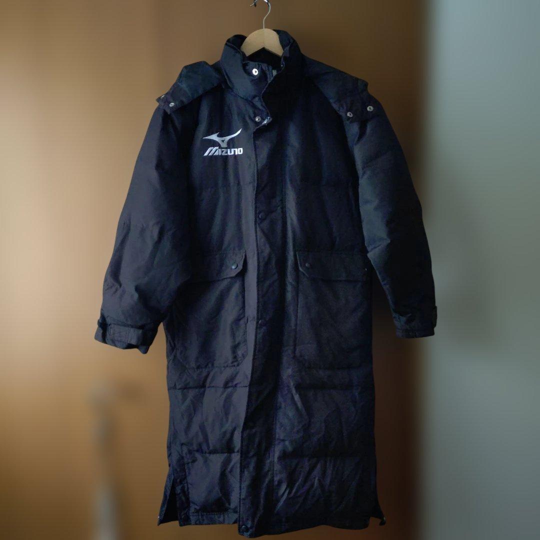 チャコ　Mizuno ブラック ベンチコート S
