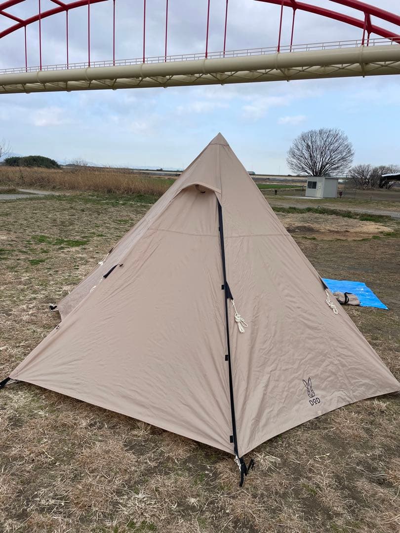 DOD ワンポールテント M（タンカラー）