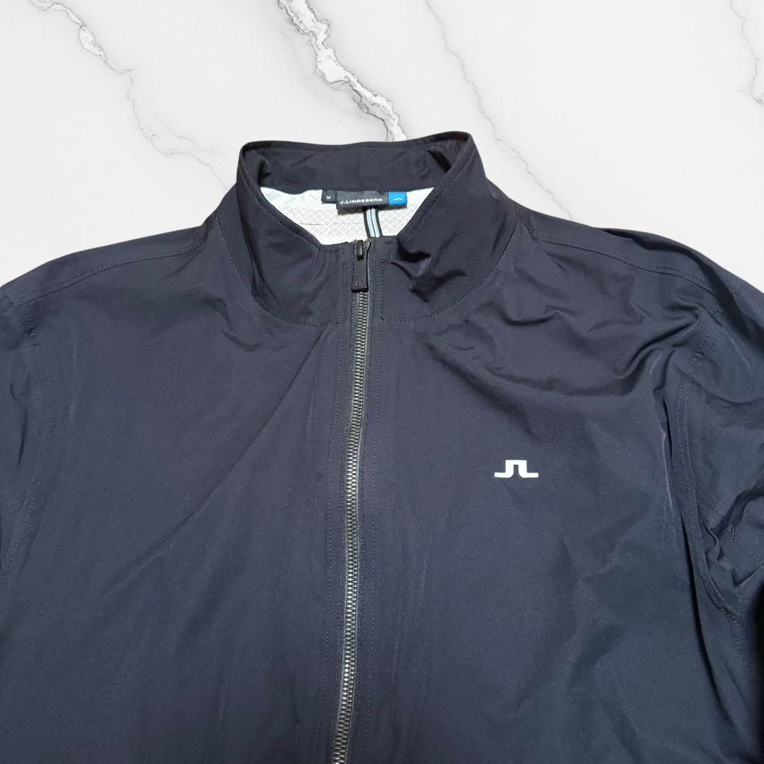 Jリンドバーグ J.LINDEBERGバックブリッジ　ジャケット サイズM 黒白
