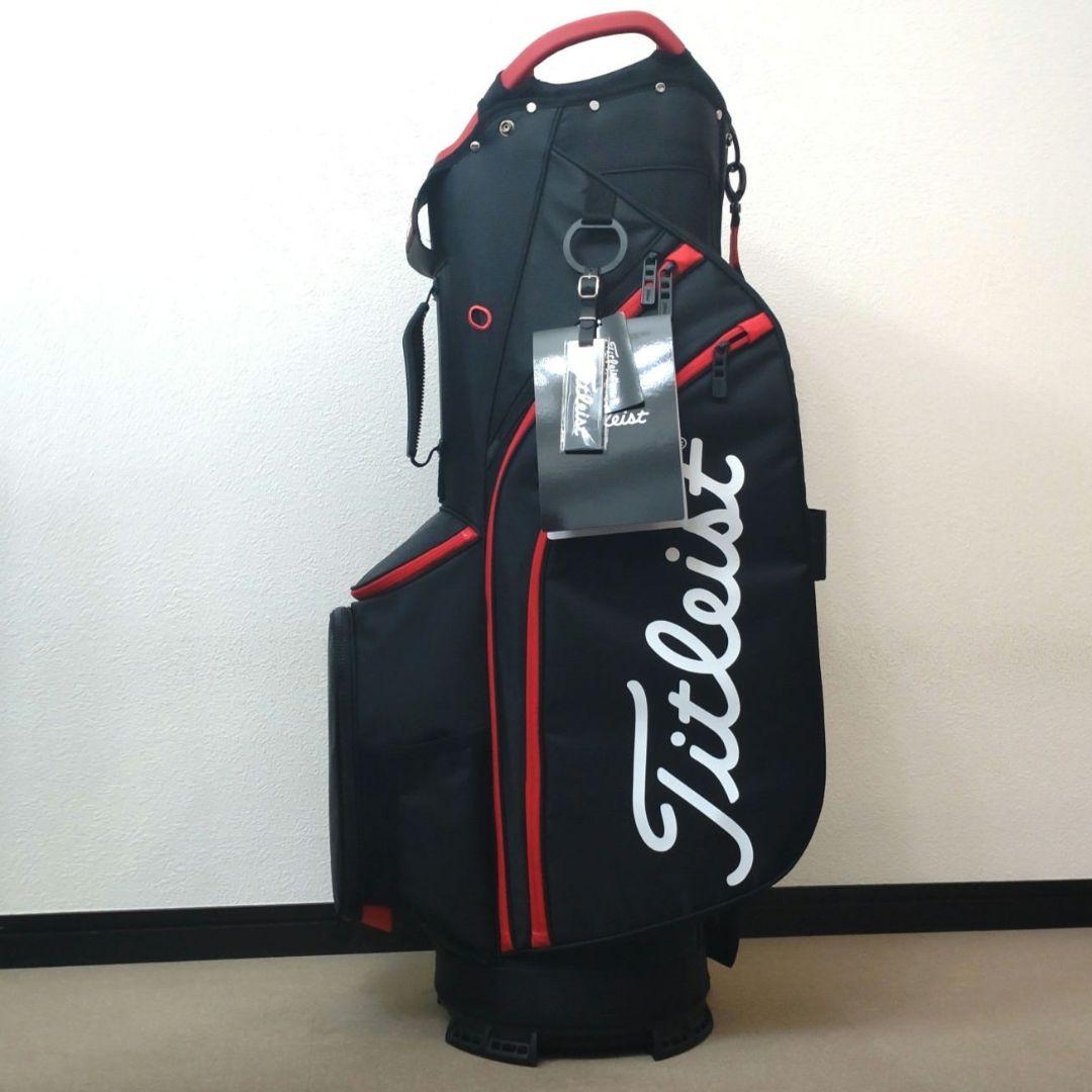 Titleist ゴルフバッグ ブラック/レッド（カート式）