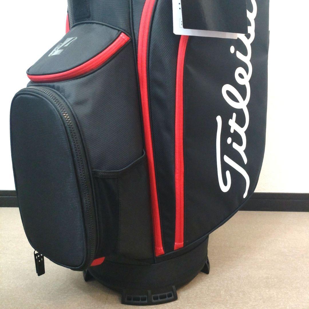 Titleist ゴルフバッグ ブラック/レッド（カート式）