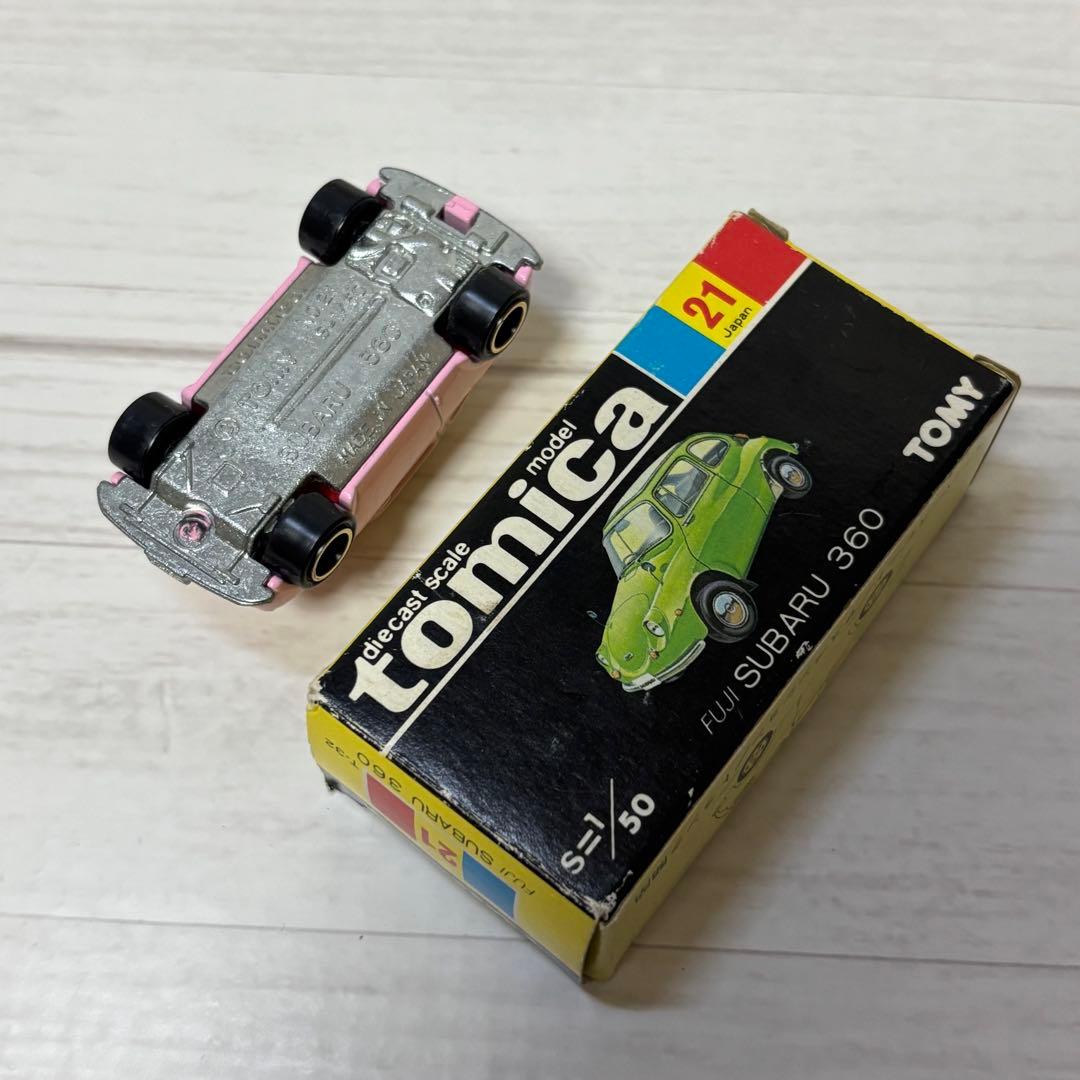新品未使用 トミカ 富士重工 スバル 360 ピンク×白 てんとう虫フェア 黒箱