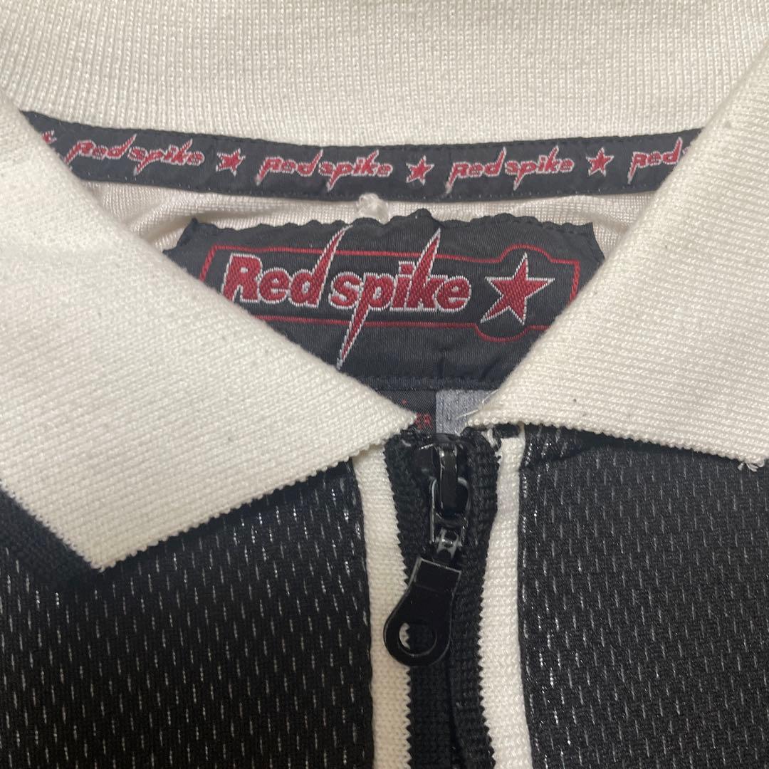 Red Spike メッシュポロシャツ 黒/白 バスケ　Tシャツ　メッシュ