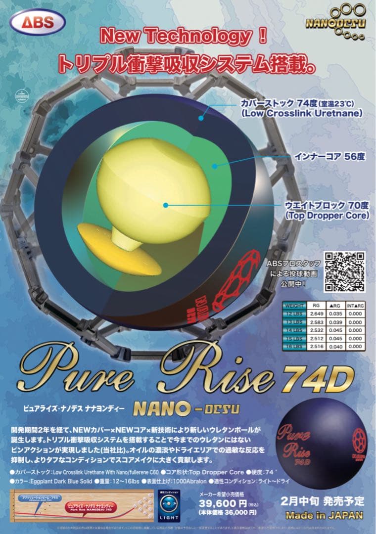 ★最終値下★新品15ポンド★ピュアライズナノデス74D★新品は希少★日本製★