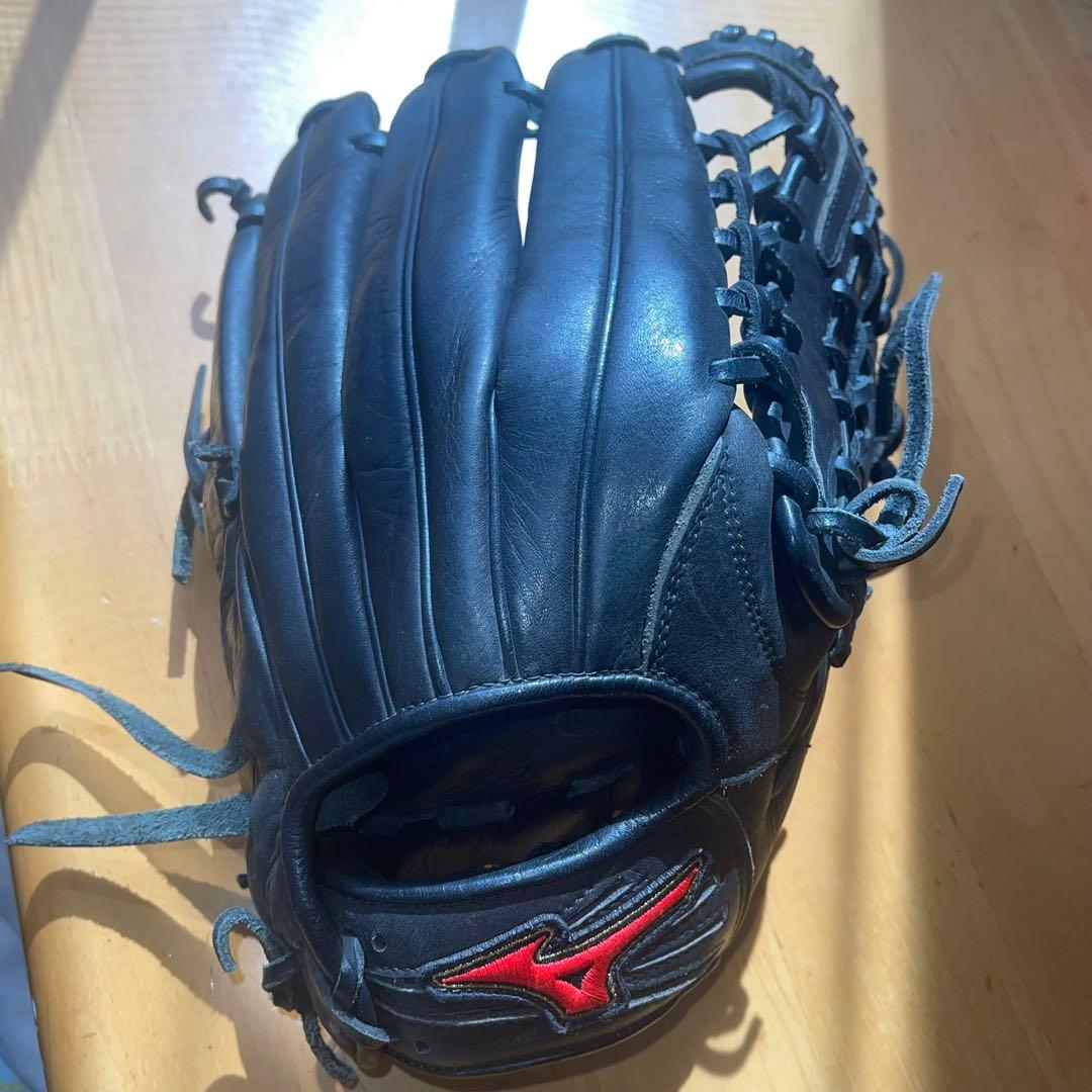 Mizuno 野球グローブ 56 黒　3点セット