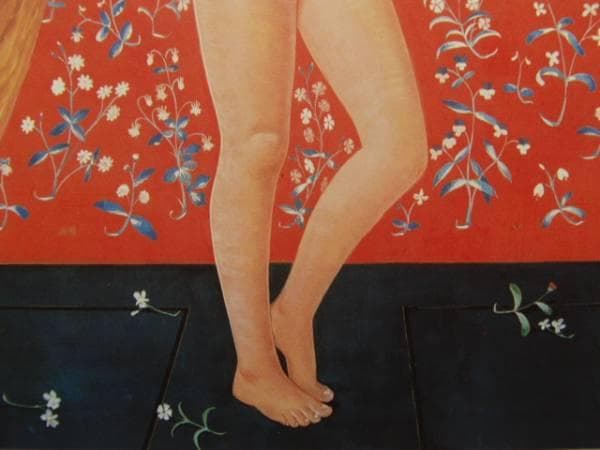 青山亘幹、『裸婦』、希少画集画、裸婦、高級新品額・額装付
