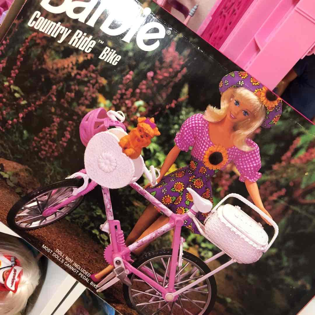 1996年　バービー 人形　用　自転車　サイクリング　パピー　犬