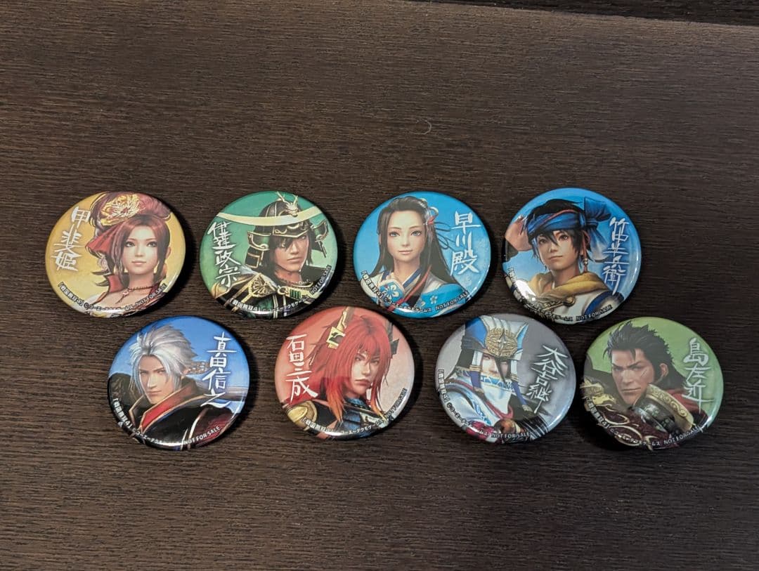 【非売品・激レア】戦国無双4 & 無双OROCHI2U 缶バッジ11種セット