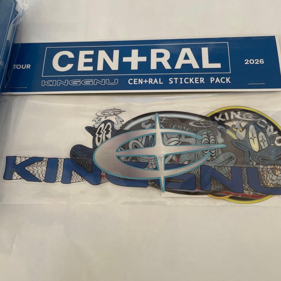 KING GNU CEN+RAL ステッカー　シルバーキーホルダー