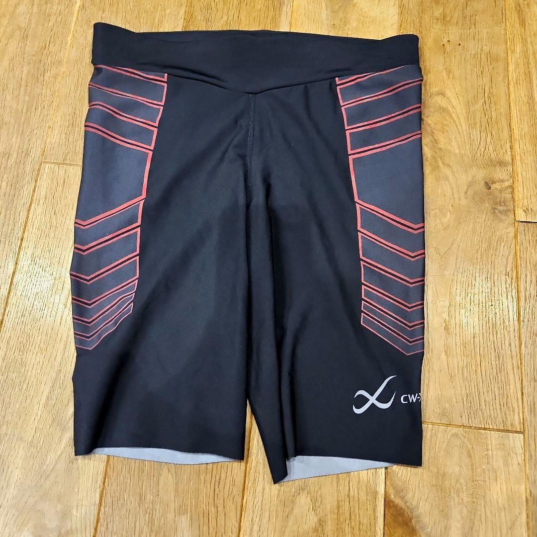 美品✨CW-X/ワコール スポーツタイツ ハーフ丈 骨盤前傾サポート メンズL