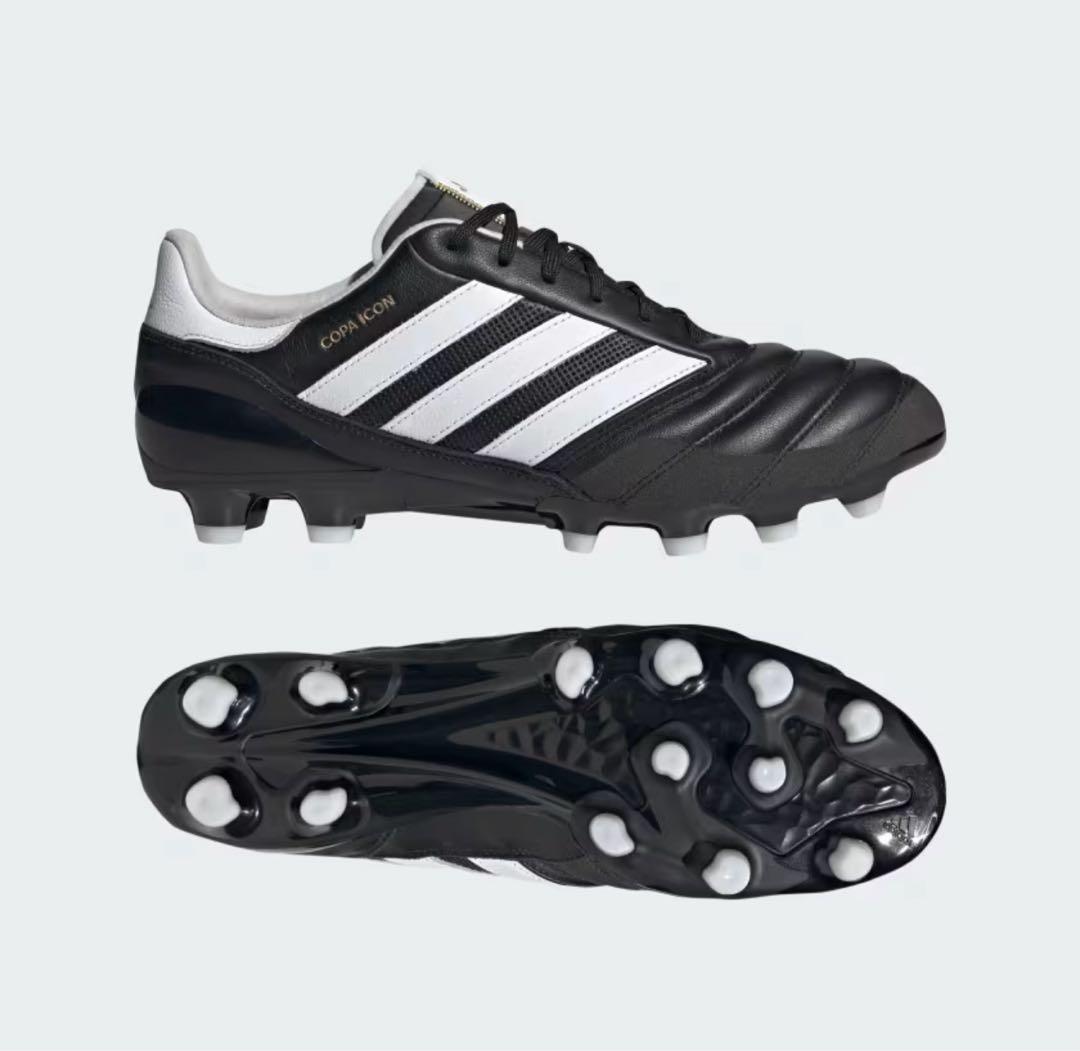 新品箱入【adidas✴︎COPAICONスパイクシューズ】25.5cm 黒✖︎白