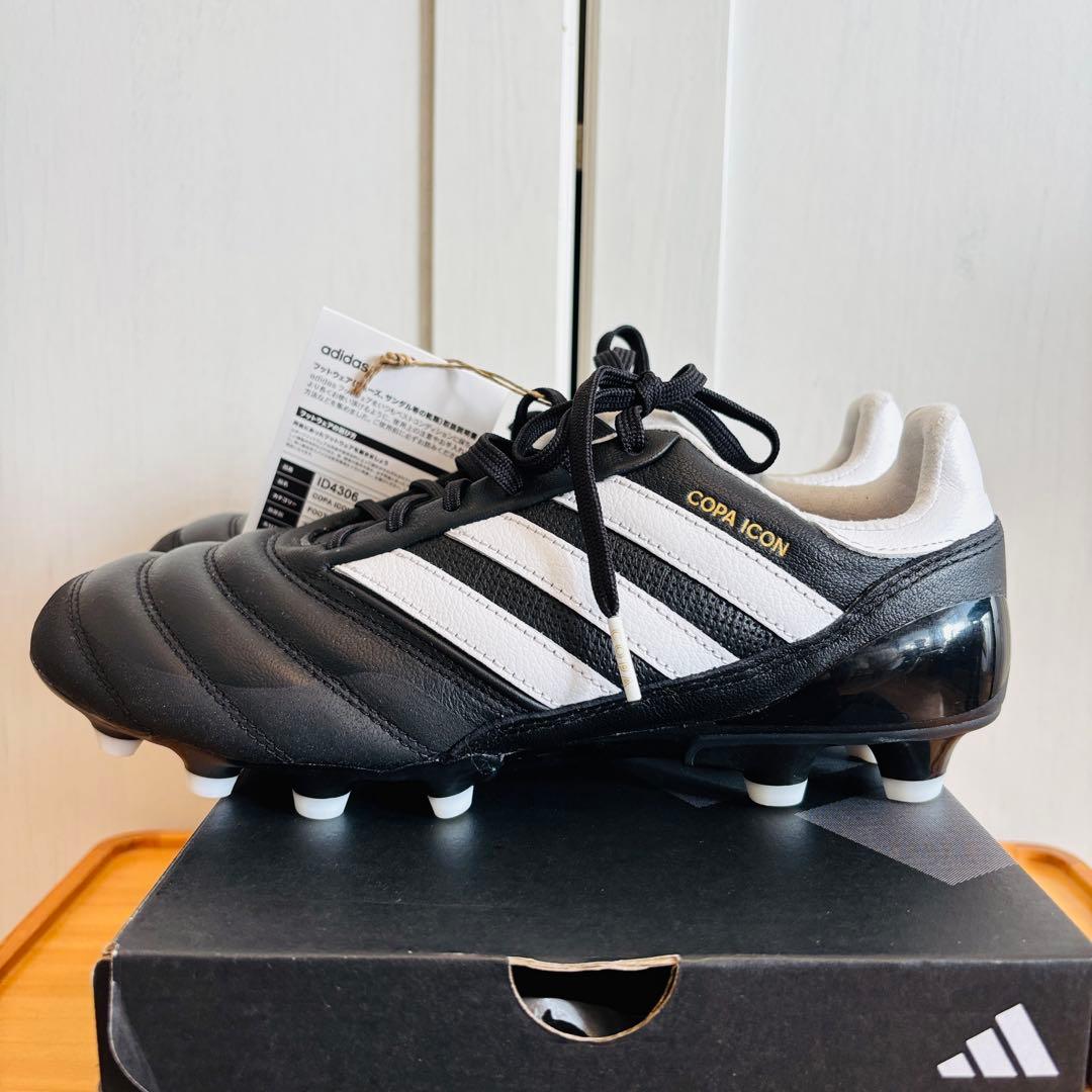 新品箱入【adidas✴︎COPAICONスパイクシューズ】25.5cm 黒✖︎白