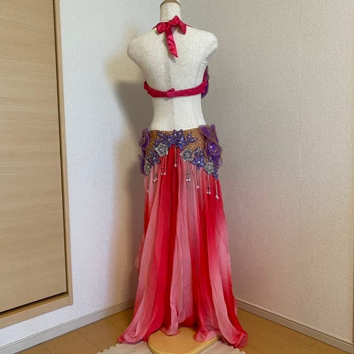 最大値引き！　ベリーダンス衣装　ピンク　パープル