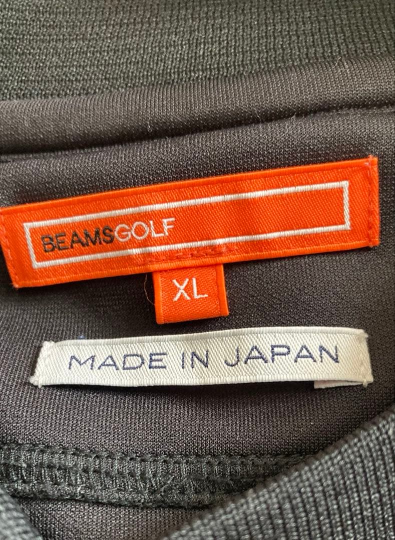 BEAMS GOLF XL ロゴ 襟付きダンボールプルオーバー