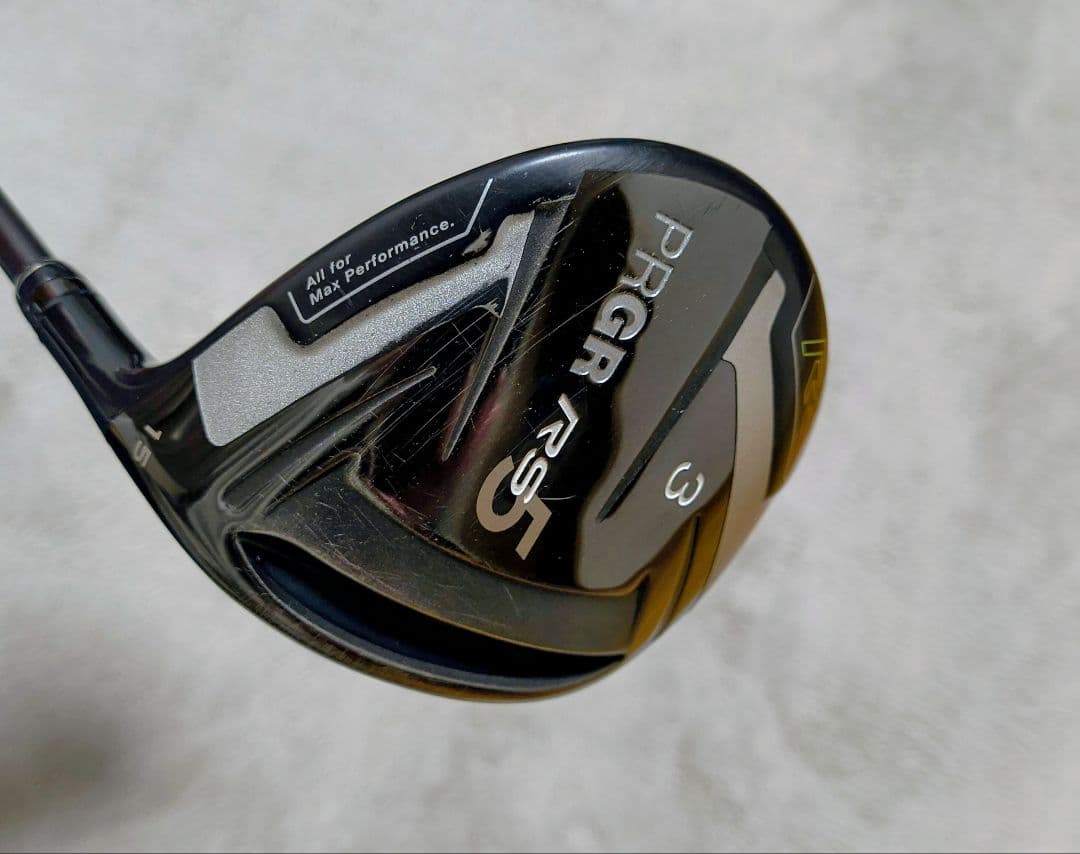 ★PRGR RS5 3番フェアウェイウッド(M37、ヘッドカバー付)