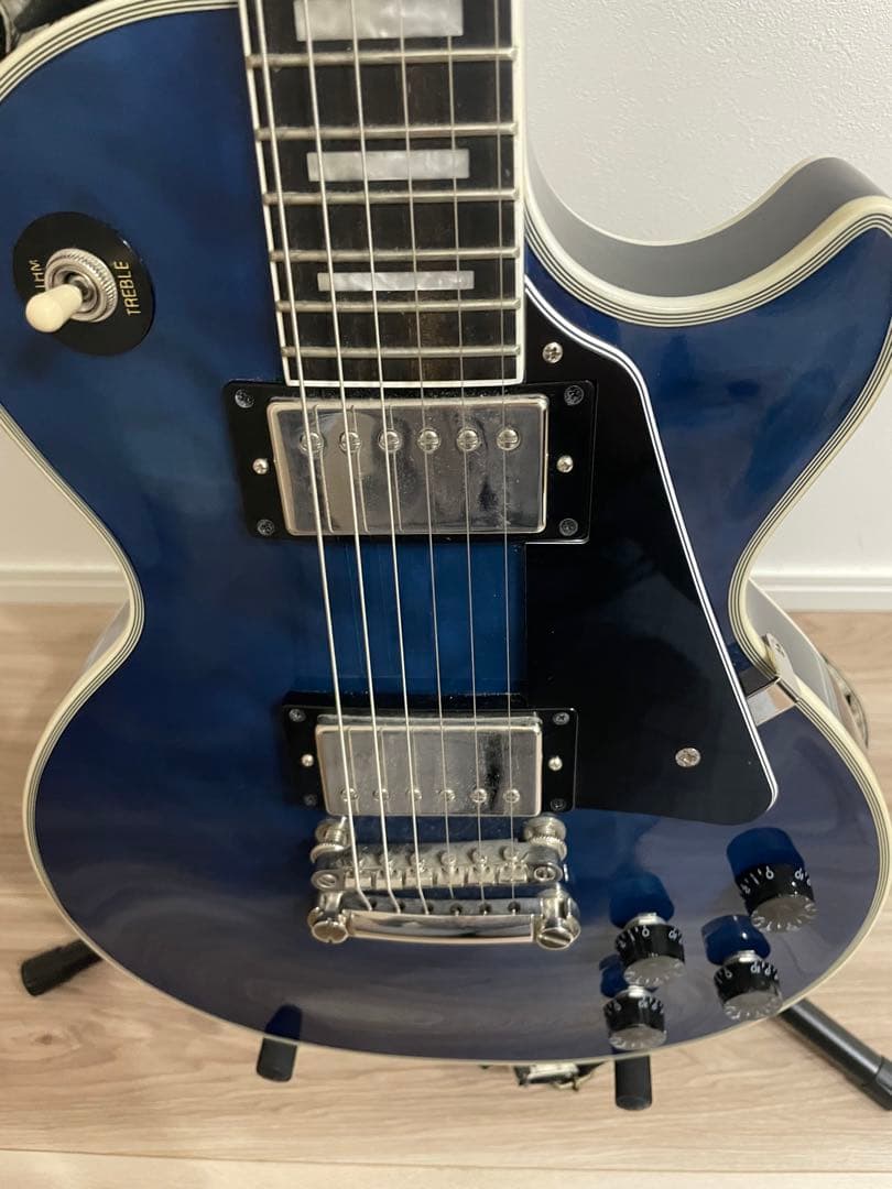 ギター Epiphone LesPaul Custom Quilt Viper Blue