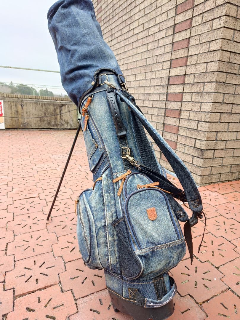 Lahella golf L-511 ダメージデニム キャディバック「受注生産」