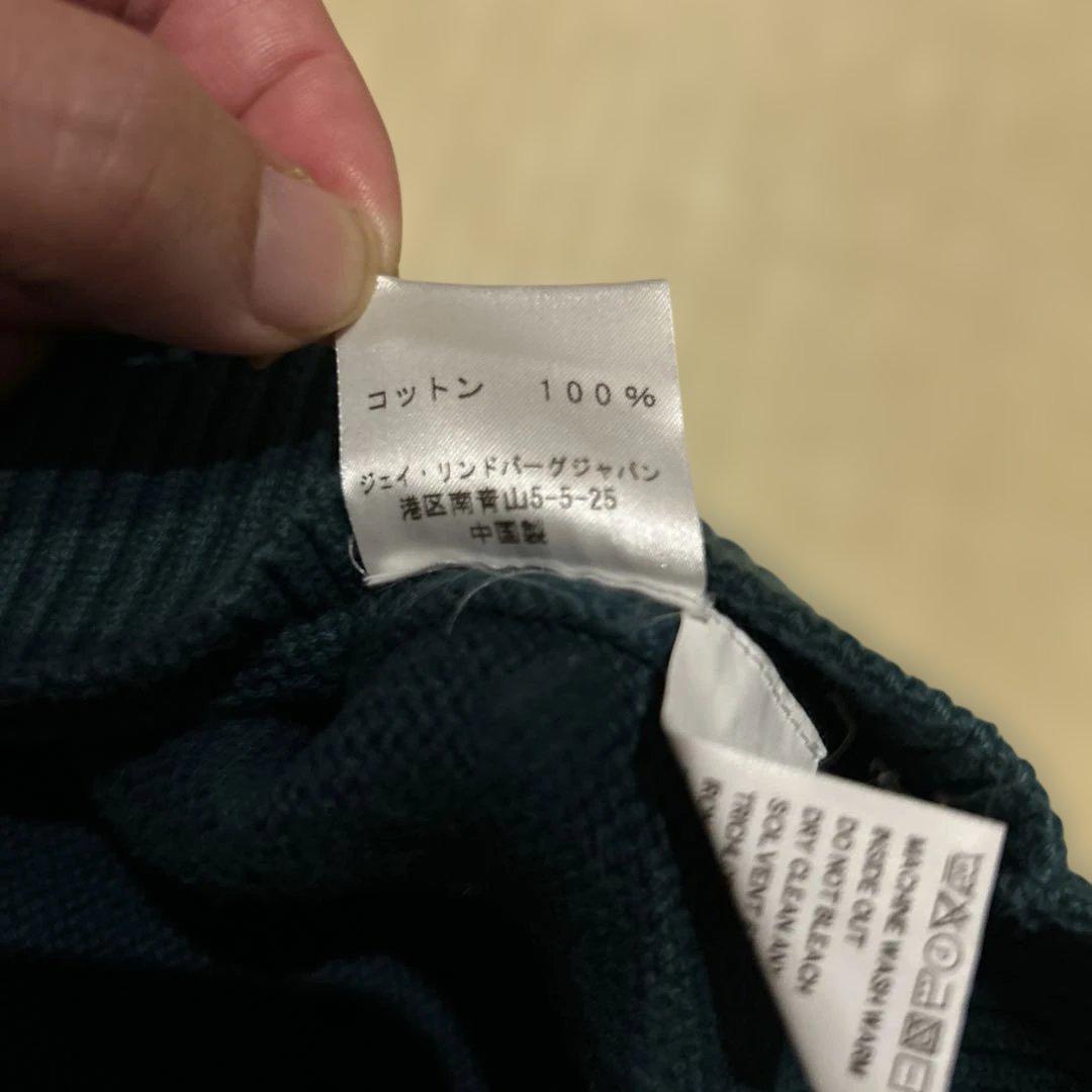 J.LINDEBERG コットンセーター メンズL アーガイル ゴルフ