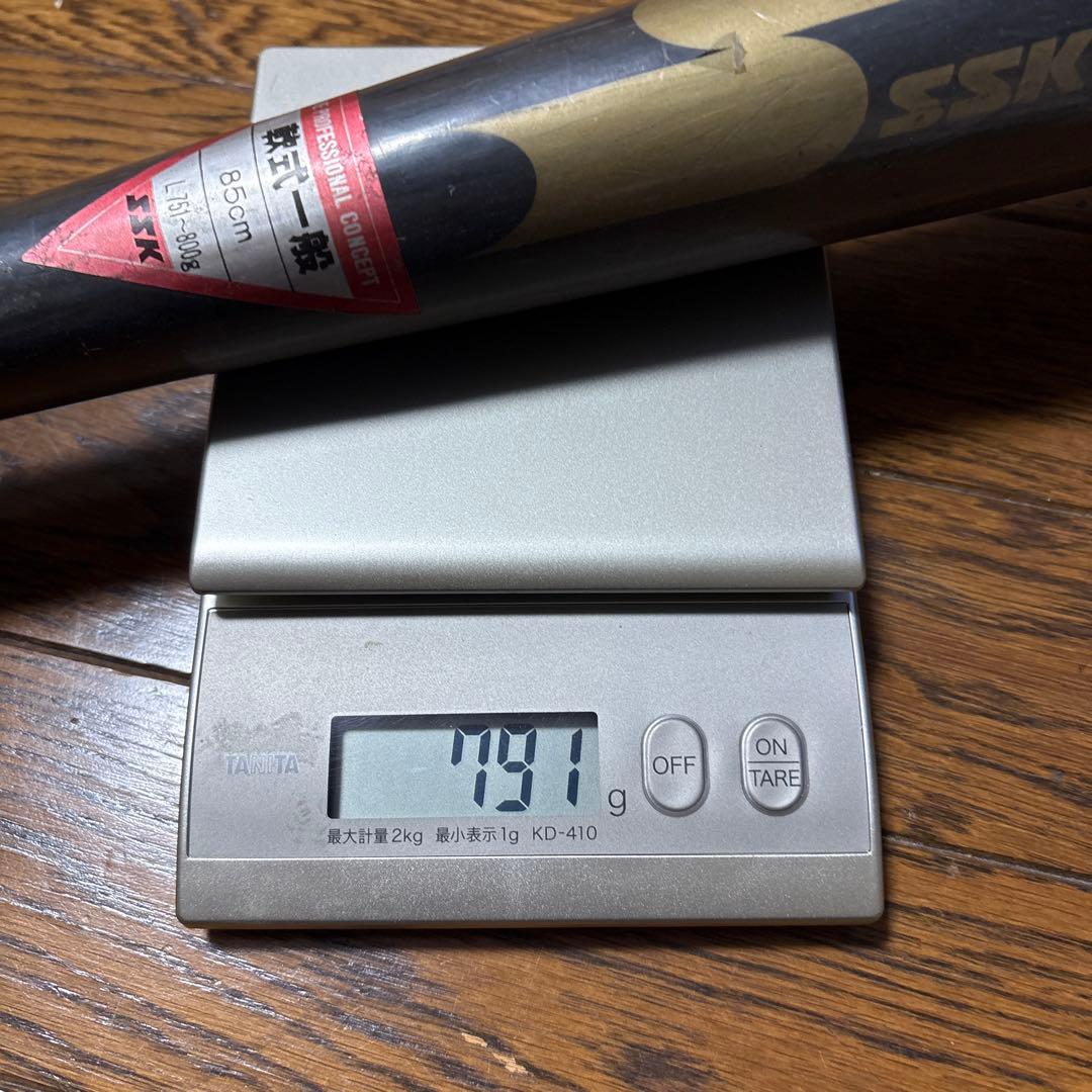 ②新品　85cm 790g 　軟式　木製バット ssk
