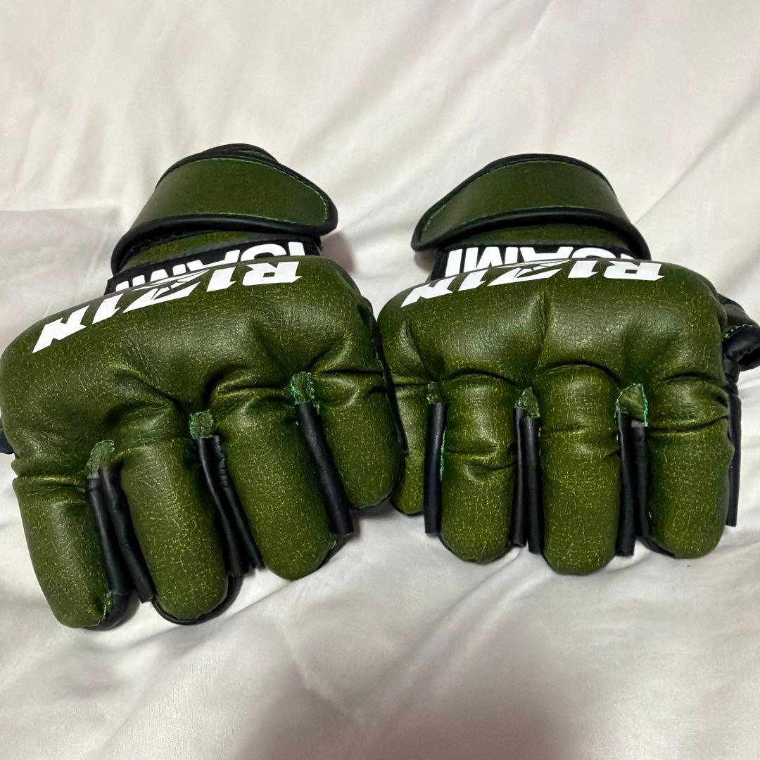 ISAMI RIZIN ボクシンググローブ Mサイズ オリーブグリーン