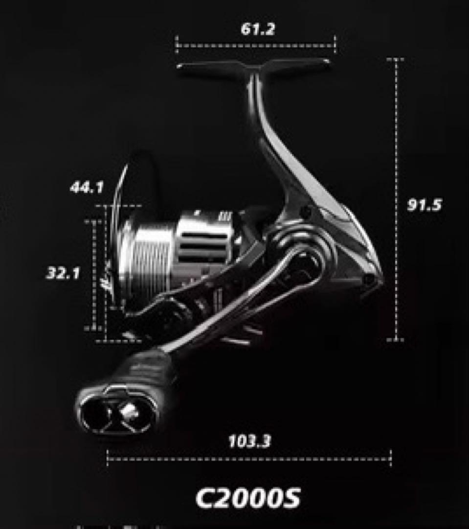 新品未使用　スピニングリール　超軽量　2000S ワンピースベール 渓流釣り