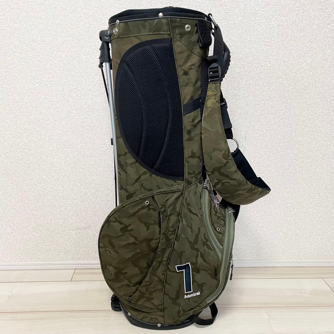 【良品】 Admiral スタンド　キャディバッグ　迷彩　カモフラ