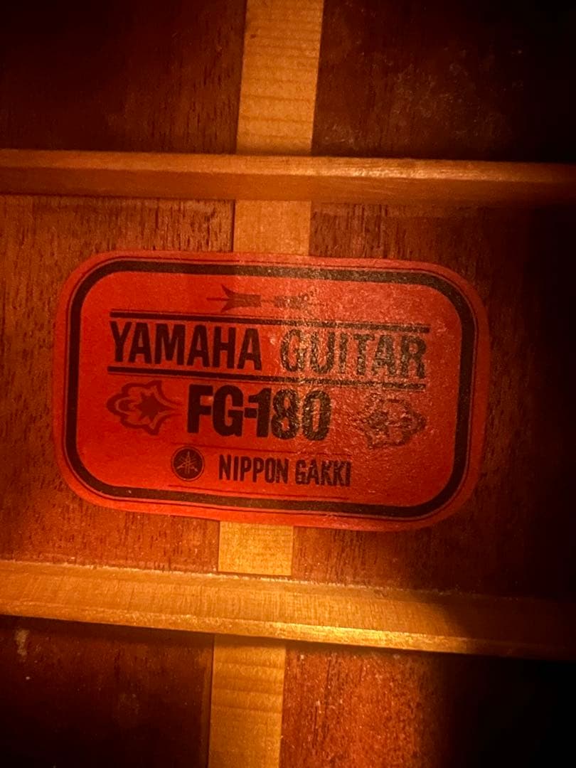 YAMAHA FG-180 赤ラベル　ジャパンヴィンテージギター❗️人気爆音❗️