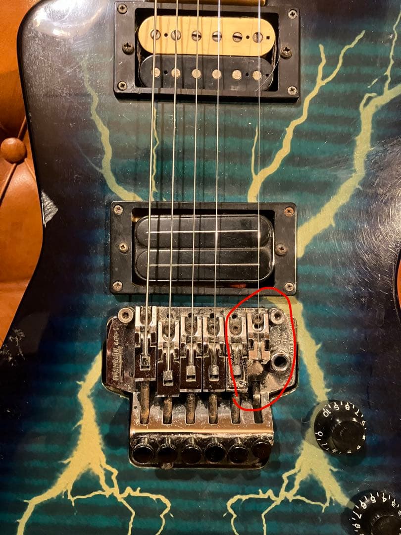 Washburn Dime エレキギター 雷模様 ジャンク
