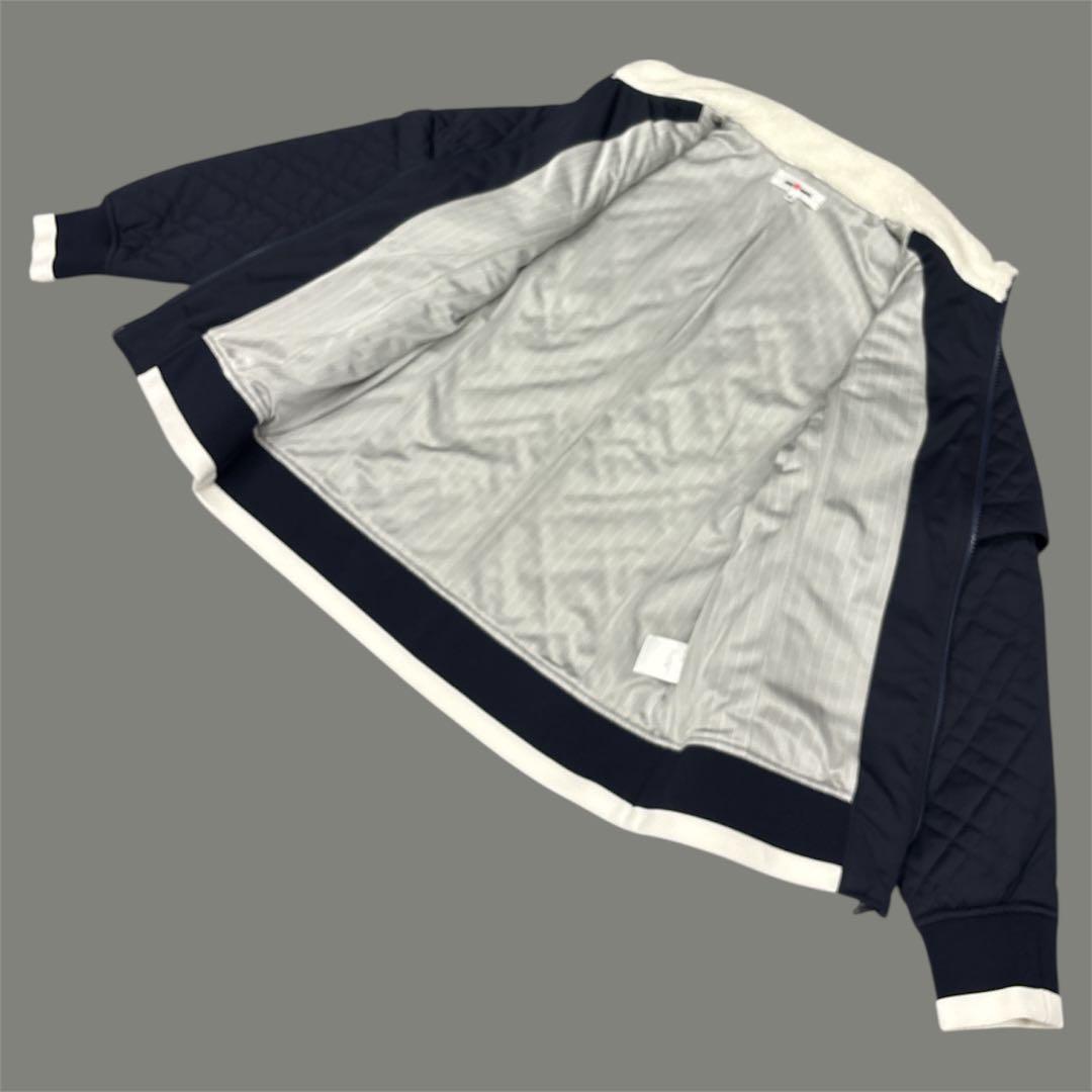 美品　JUN&ROPE　ゴルフアウター　キルト　2WAY　長袖半袖　L　ネイビー
