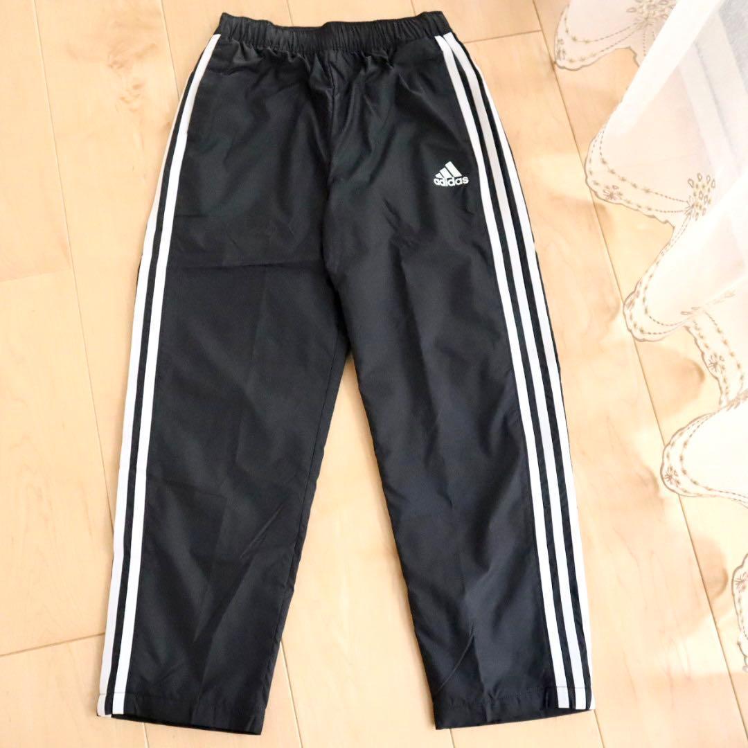 adidas　アディダス　ウィンドブレーカー　上下セット　黒　130　新品