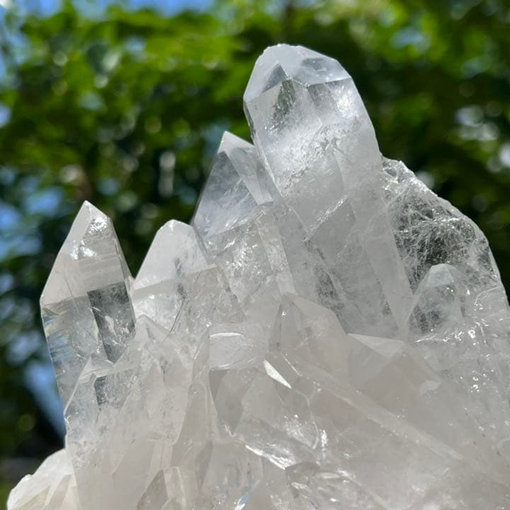 ✳️極煌美クラスター‼️極上に輝く美水晶✨レインボー 水晶クラスター 天然石 原石