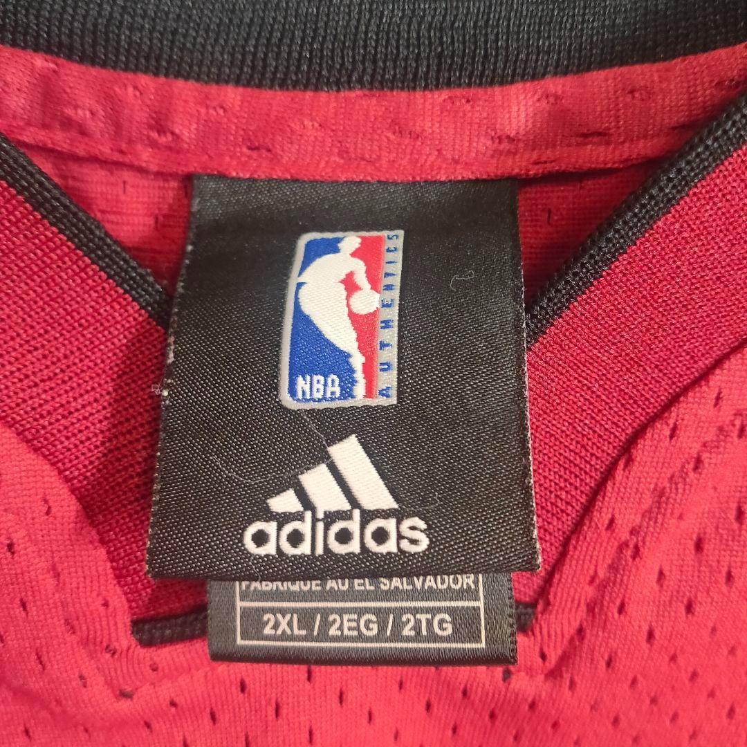 riku【NBA】 XXL 赤 黒 マイアミ・ヒート ウェイド バスケ
