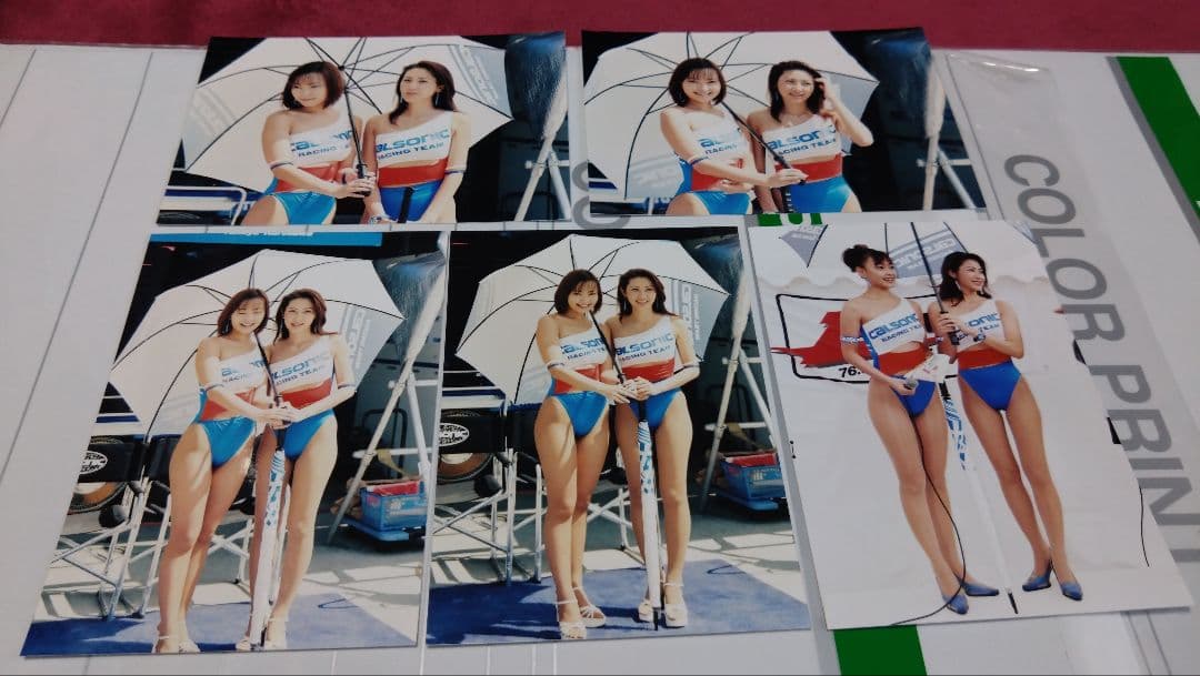 レースクイーン　写真　Lサイズ　40枚　CALSONIC　林タカエ　吉川ひとみ