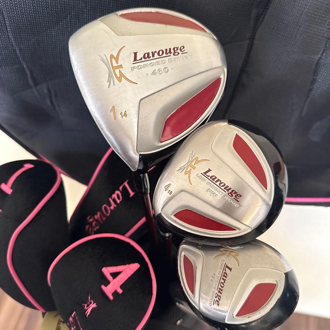希少 左 レフティ レディースゴルフクラブ フルセット ラルージュ Lフレックス