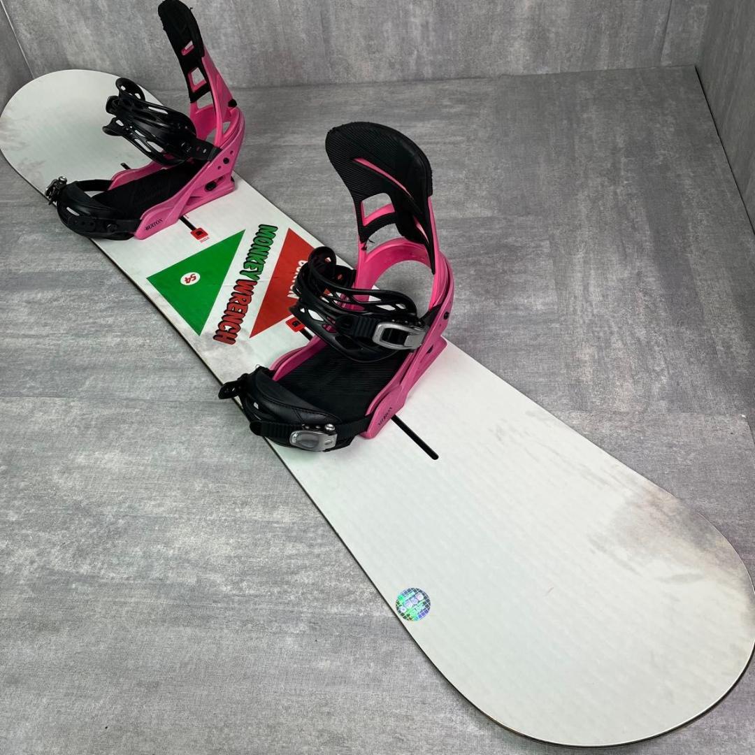 希少 バートン MONKEY WRENCH 154cm スノーボード 3点セット