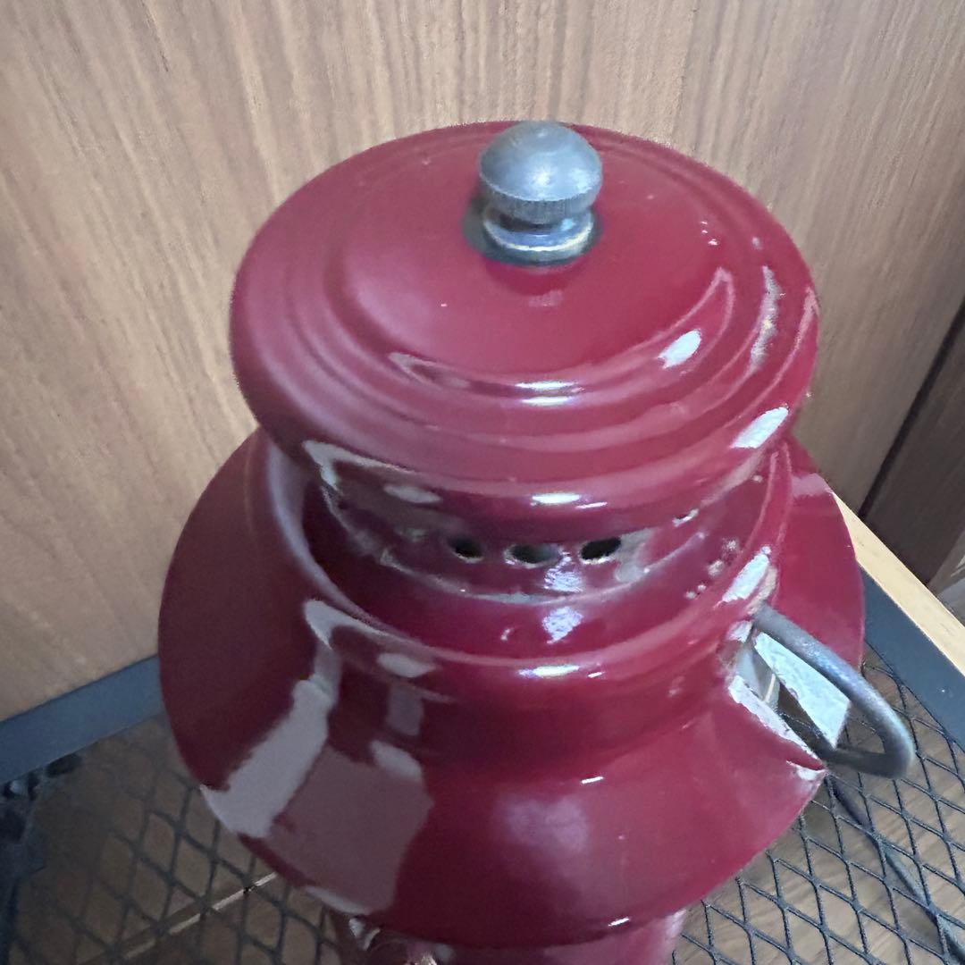 整備済み‼️☆Coleman 242B Custom lantern☆バーガンディ