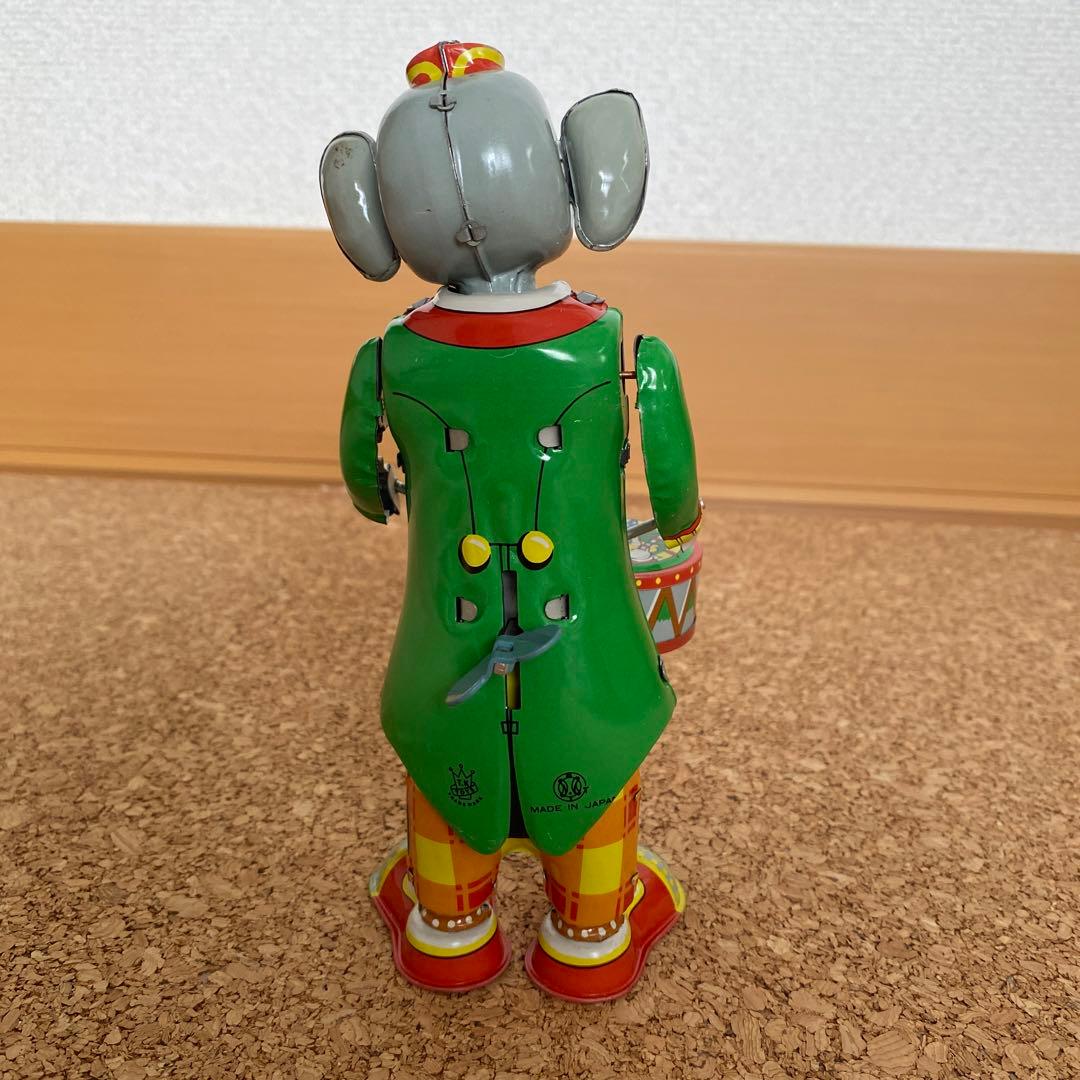ブリキのおもちゃ　ゾウノタイコタタキ