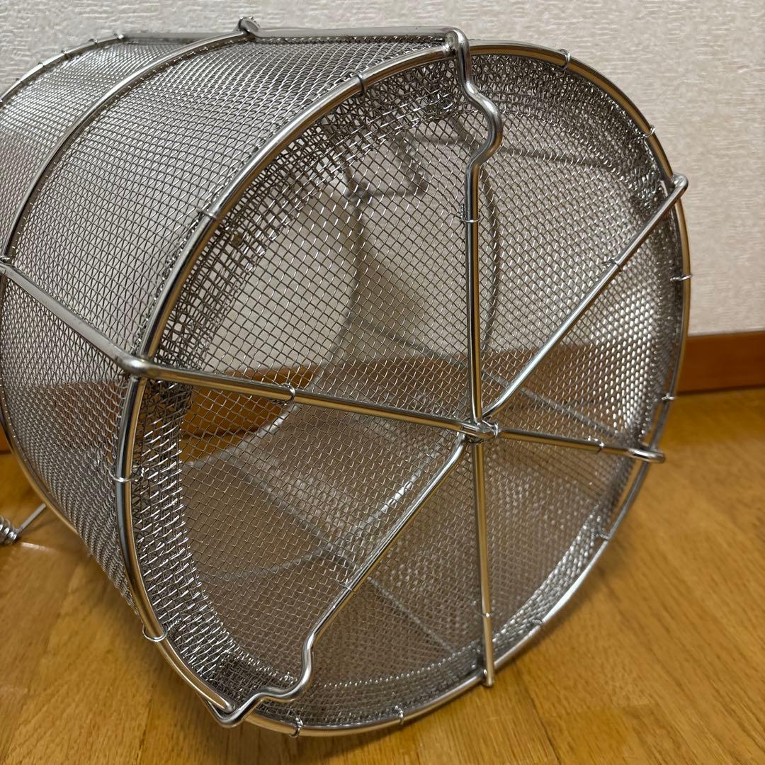 寸胴型 スープ取りザル ラーメン スープ 直径約30cm 高さ 約32cm