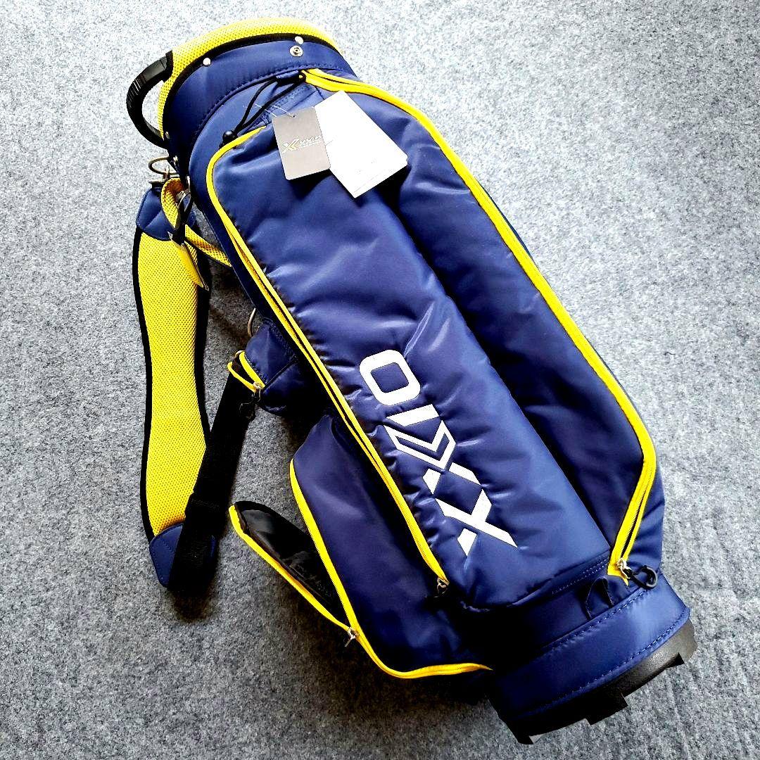 「新品未使用」XXIO キャディバッグ ネイビー/イエローGGC-X150
