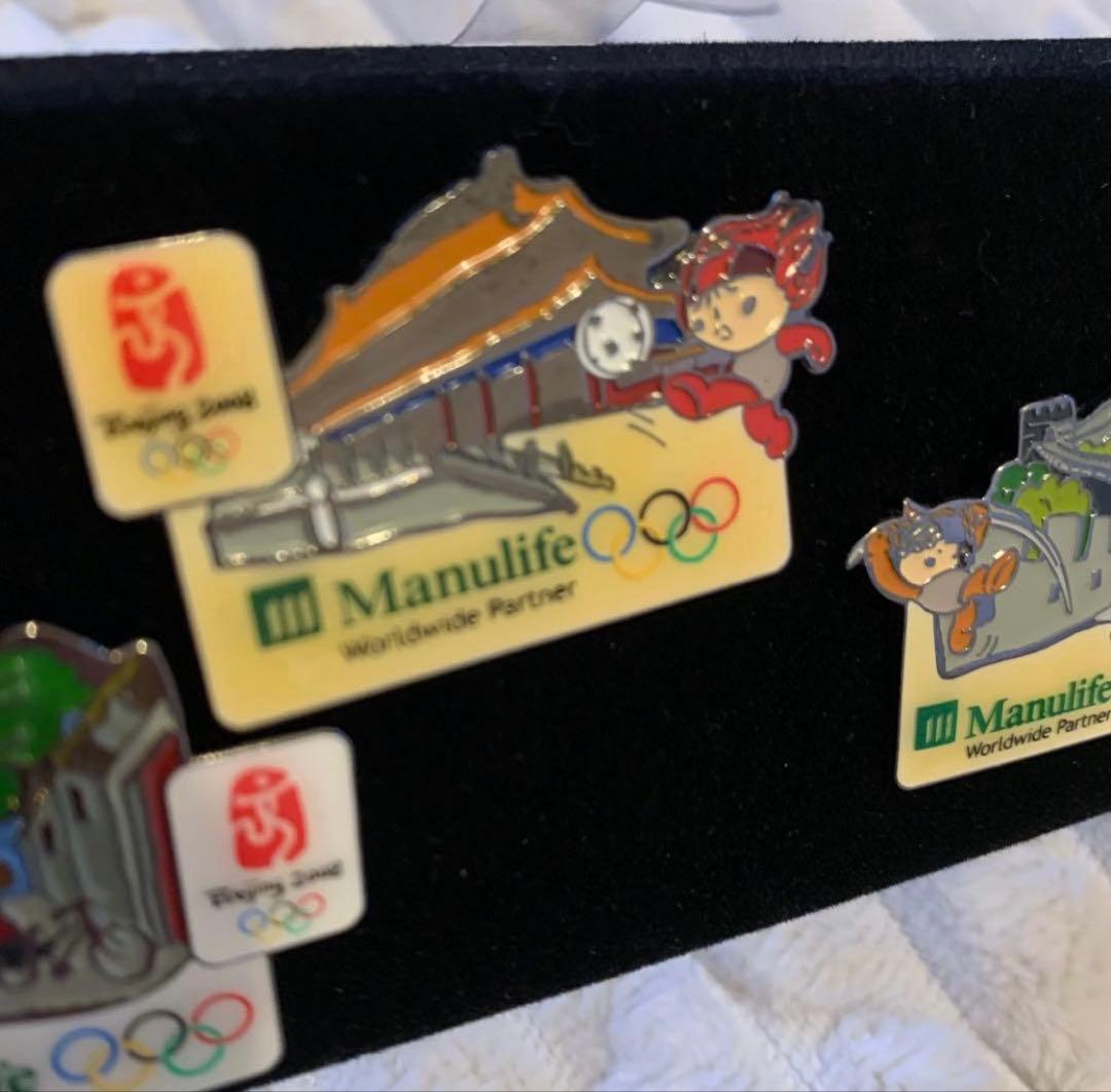 限定品‼️北京オリンピック マニュライフ生命 ピンバッチ 5個 激レア出品