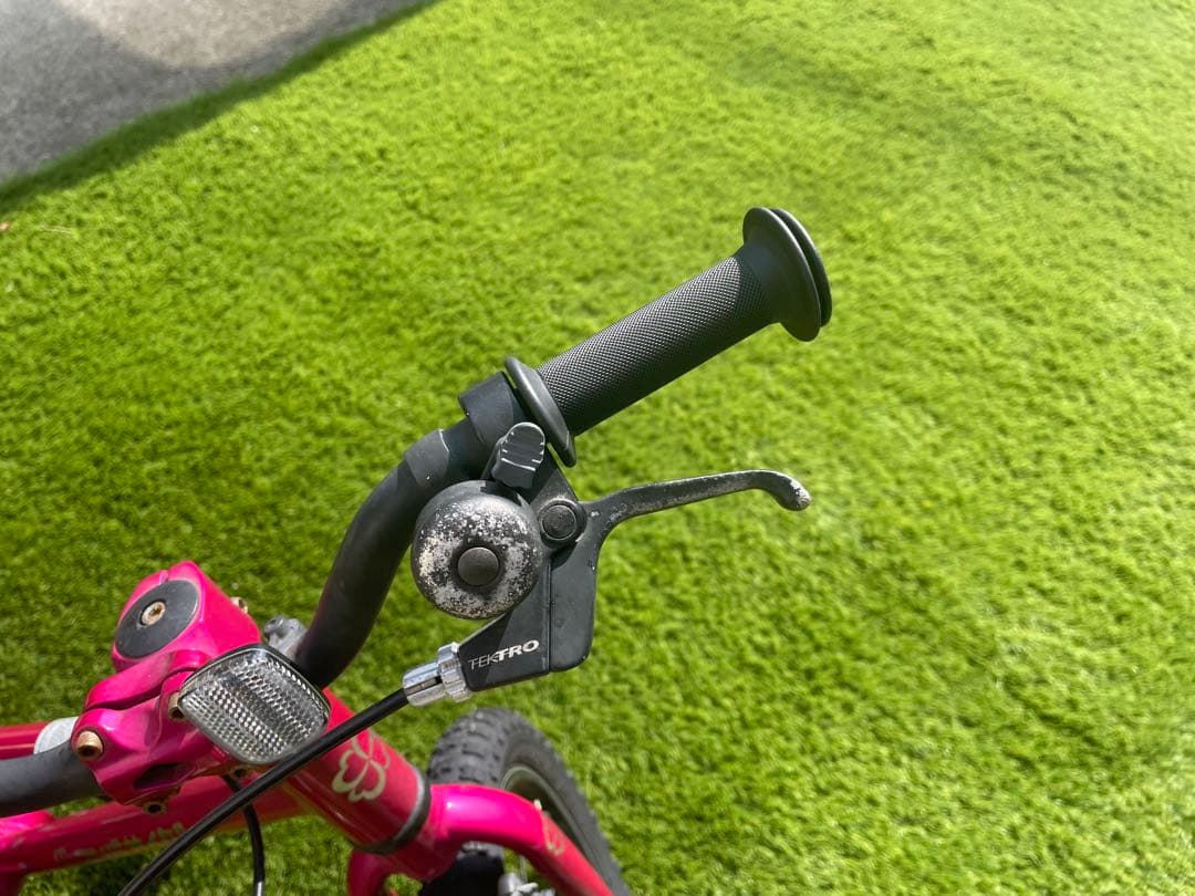 【maco】ヨツバサイクル【クリスタルピンク】　キッズバイク 16インチ